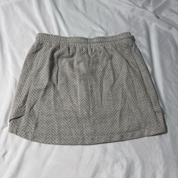 Kenar Cotton Skirt Chevron Pattern Zip Pockets Elastic Waist Size Medium NWT - Picture 6 of 10